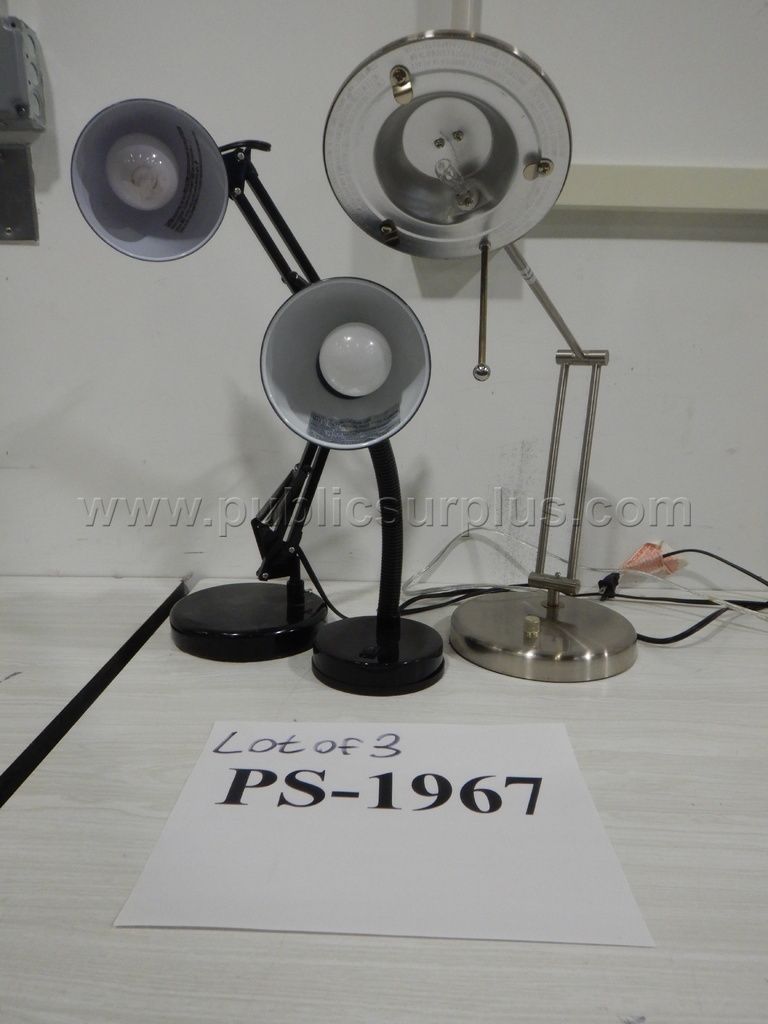 Adjustable Desk Lamps - Lot of 3 — photo 1