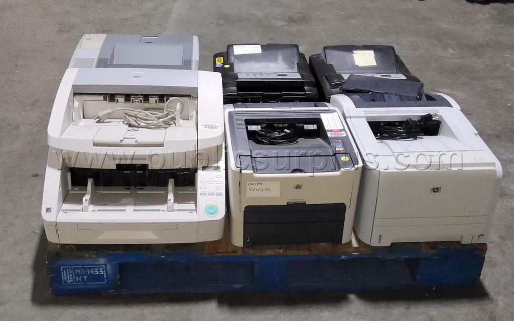 LOT OF 8 VARIOUS PRINTERS AND SCANNER — photo 1
