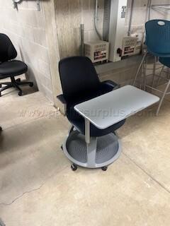 Student Chair with Desk Attachment - Steelcase Node