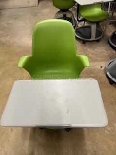 Student Chair with Desk Attachment - Steelcase Node
