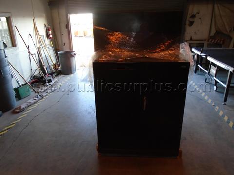 SANDUSKY/BLACK METAL CABINETS