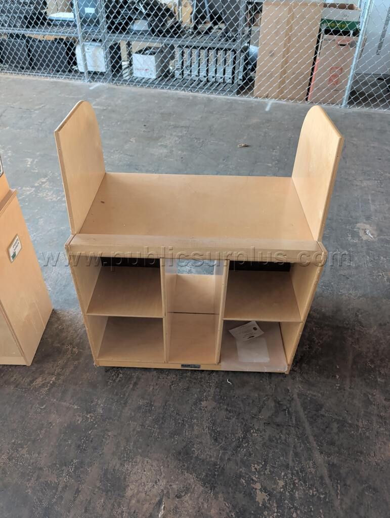 Birch-Toned Classroom Storage Cabinet - Educational Furniture — photo 1