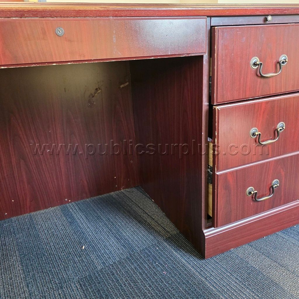 Desk - Wood - 6 Drawer — photo 1