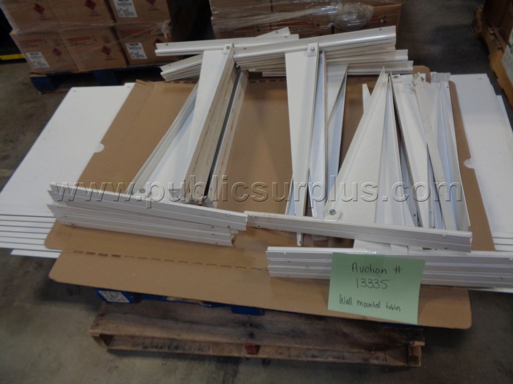 101/13335-Wall mounted work tables *No Shipping* — photo 1