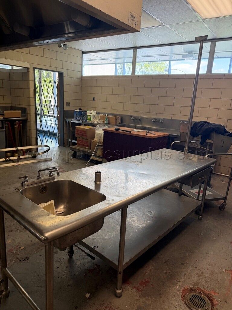 Kitchen Prep Table with Attached Sink - Custom — photo 1