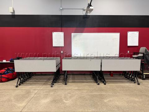 Qty 24 folding/rolling tables