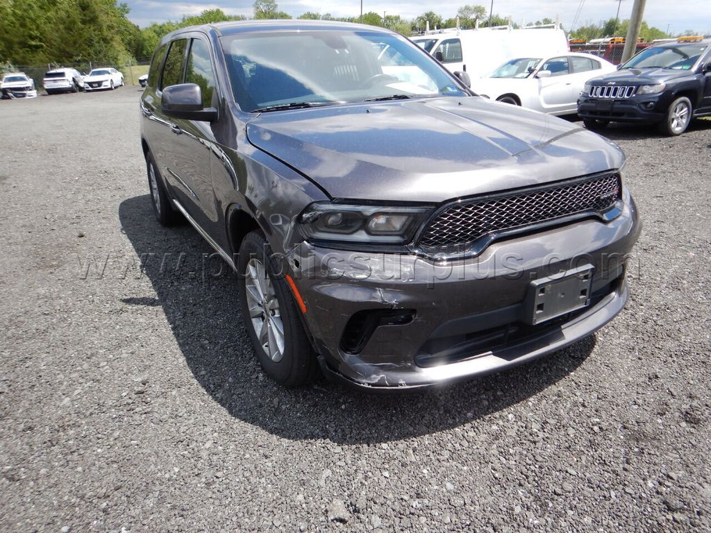 2021 DODGE DURANGO PURSUIT AWD - WRECKED - TOWING REQUIRED — photo 1