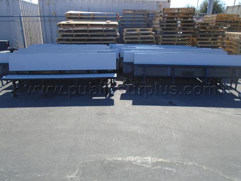 8 FT. LONG GRAY CAFETERIA TABLES