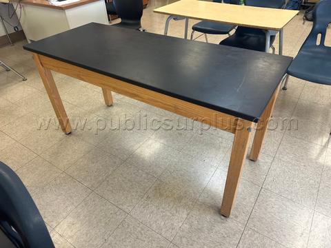 Solid wood lab bench (60in x 24in x 30in) - DUTCH AUCTION