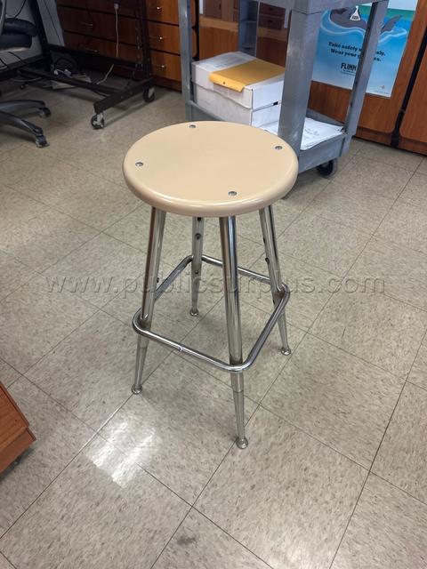 Metal lab stool seat height 26.5 inch - Lot of 15