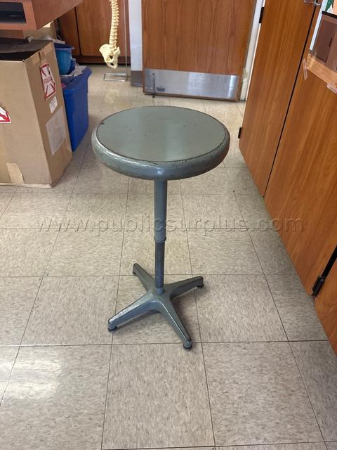 Metal lab stool seat height 27.5 inch
