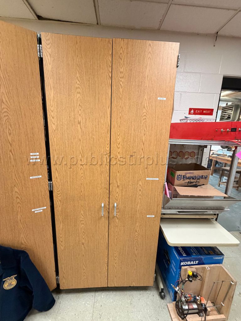 Modern 2-Door Storage Cabinets (24in x 34.5in x 83.5in) - DUTCH AUCTION — photo 1