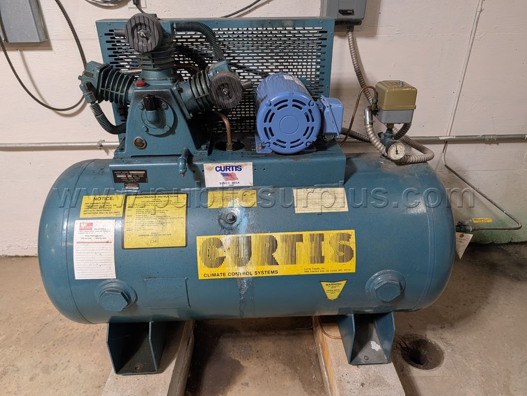 Curtis Reciprocating 50 Gal Air Compressor W/ Tank — photo 1