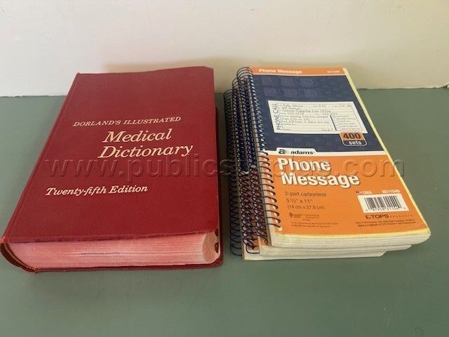 Dictionary And Message Books Lot — photo 1