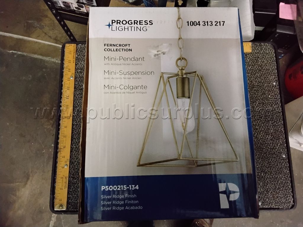 Lot of 3 Progress Lighting Mini Pendant Light - CC — photo 1