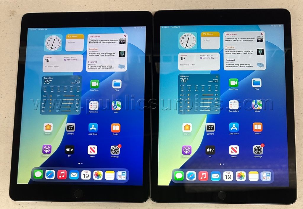 Lot of 2 Apple iPad 7th Gen. 32GB Wi-Fi 10.2" Space Gray MW742LL/A A2197 — photo 1