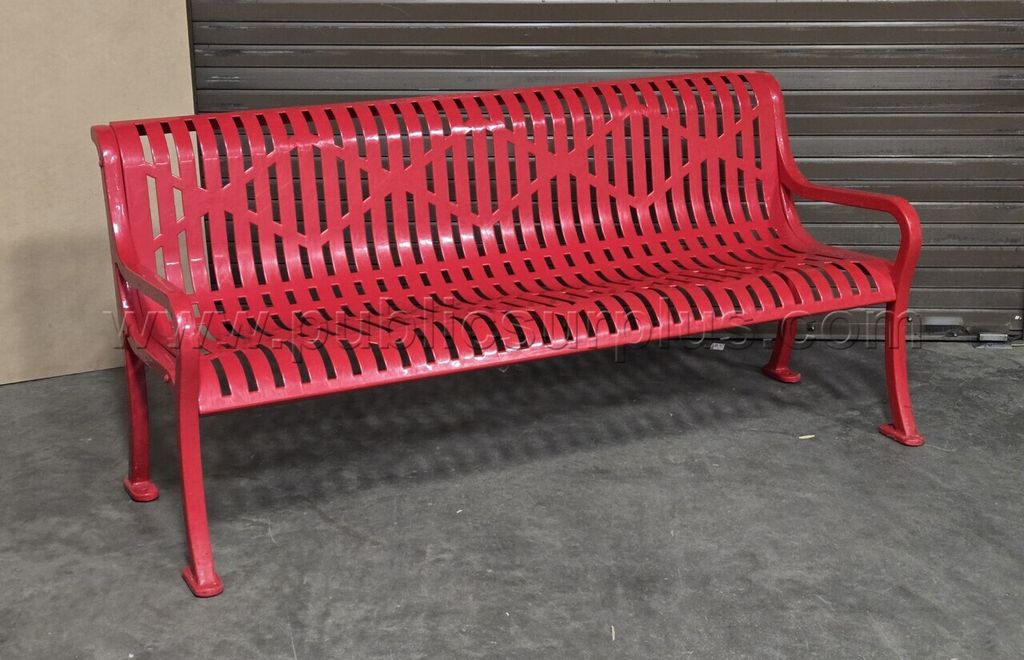 Outdoor Bench with Back Rest — photo 1