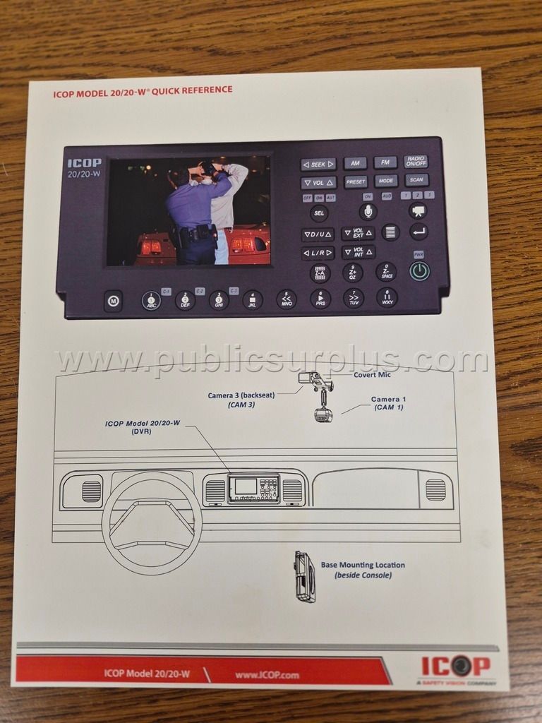 Miscelaneous ICOP In-Car Video System Components — photo 1