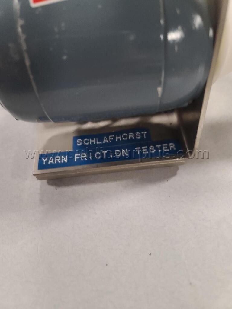 Schlafhorst Yarn Friction Tester - Textile Lab Instrument w/ Motor Drive — photo 1