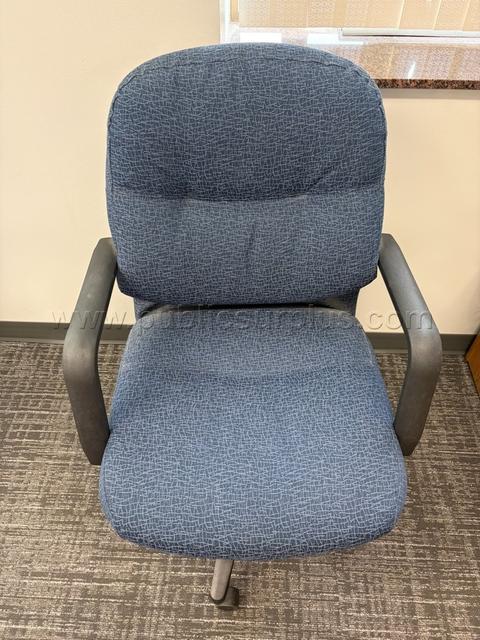Blue Padded Desk Chair