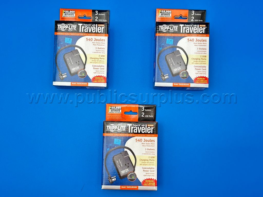 Tripp Lite Traveler Surge Protectors - Shipping $9.99 /RA — photo 1