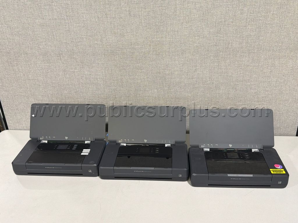LOT OF 3 HP OFFICEJET MOBILE PRINTERS — photo 1