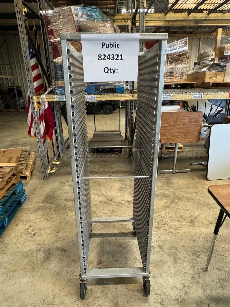 824321-Rolling food tray rack — photo 1