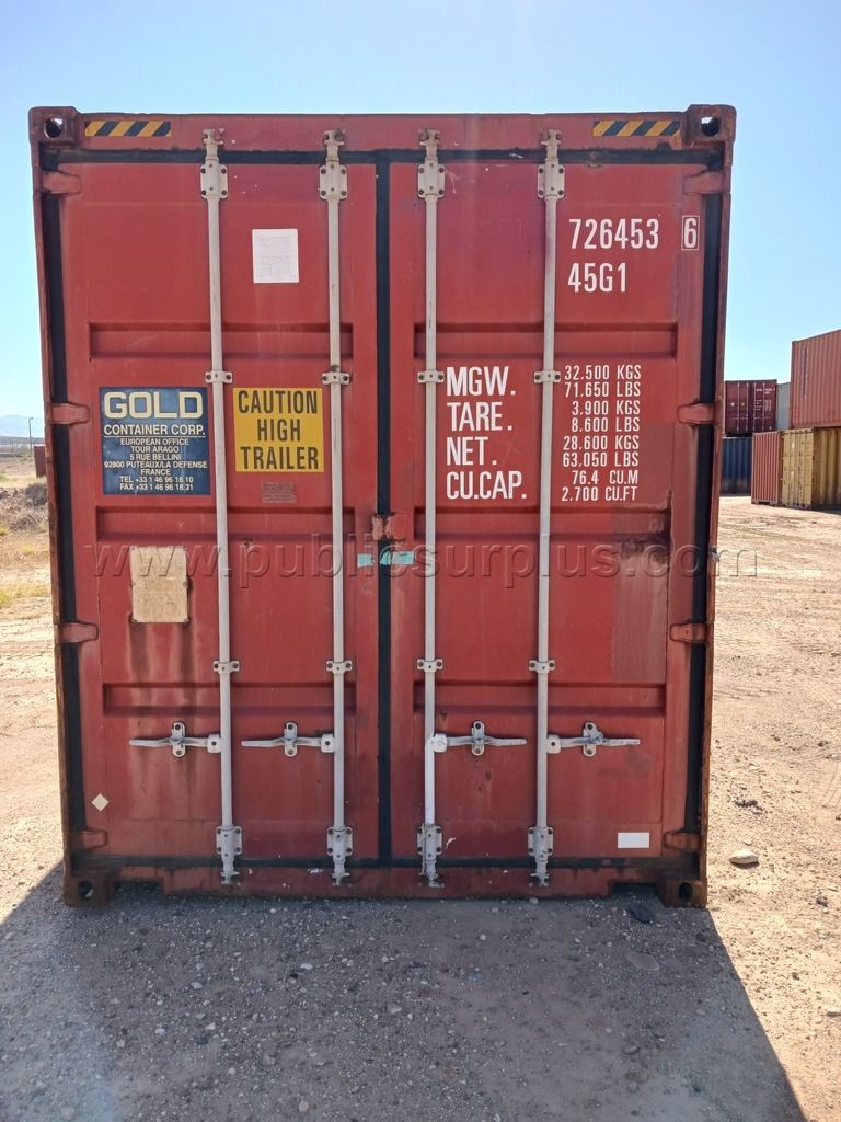 (1) 40' Storage Container - Used #726453 — photo 1