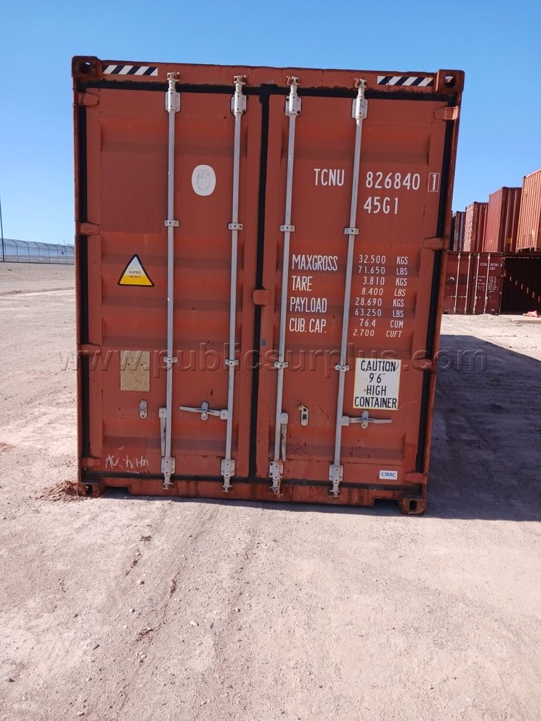 (1) 40' Storage Container - Used #TCNU 826840 — photo 1