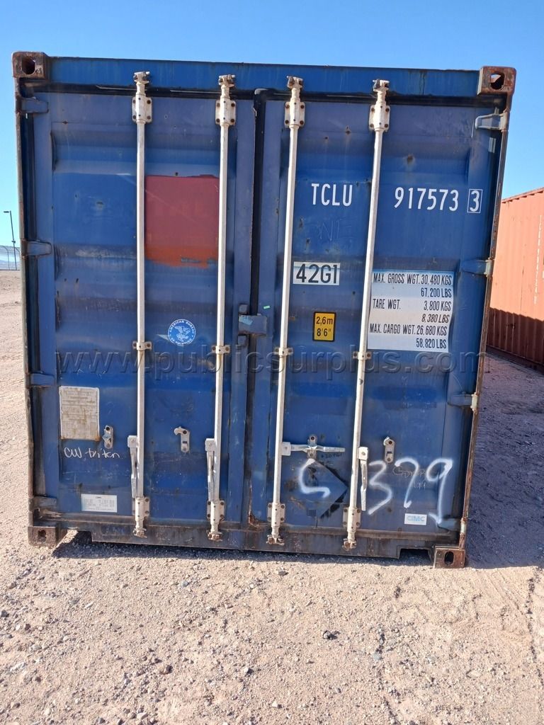 (1) 40' Storage Container - Used #TCLU 917573 — photo 1