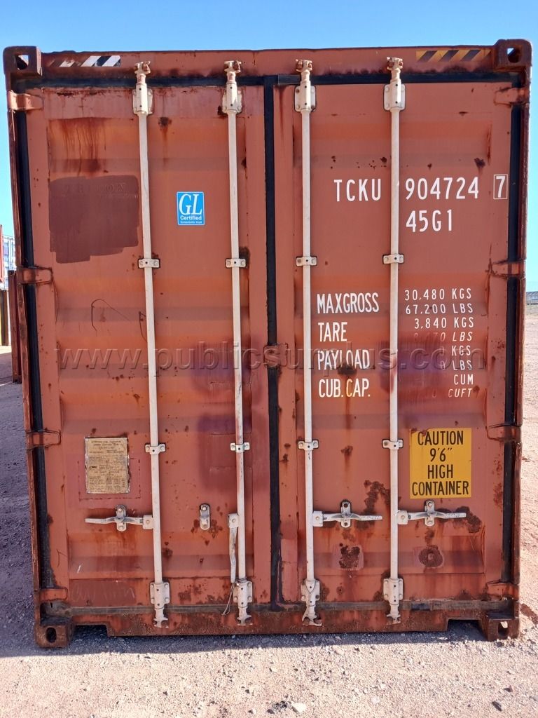 (1) 40' Storage Container - Used #TCKU 904727 — photo 1
