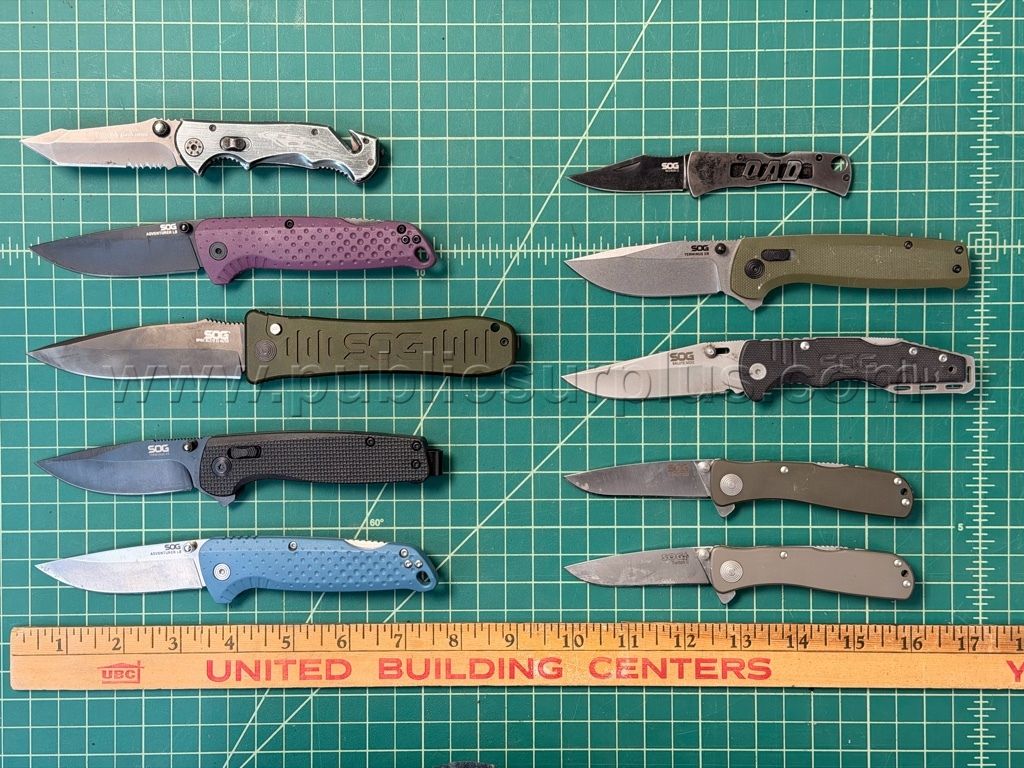 SOG Folding Knives - QTY 10 - Shipping $12.00 — photo 1