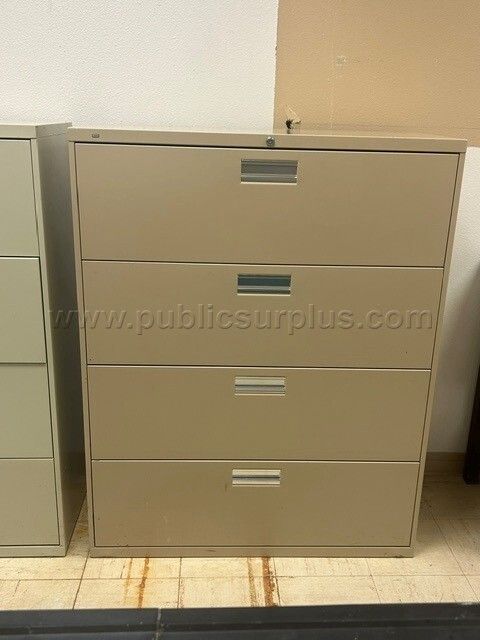 HON Tan 4-Drawer Lateral File — photo 1