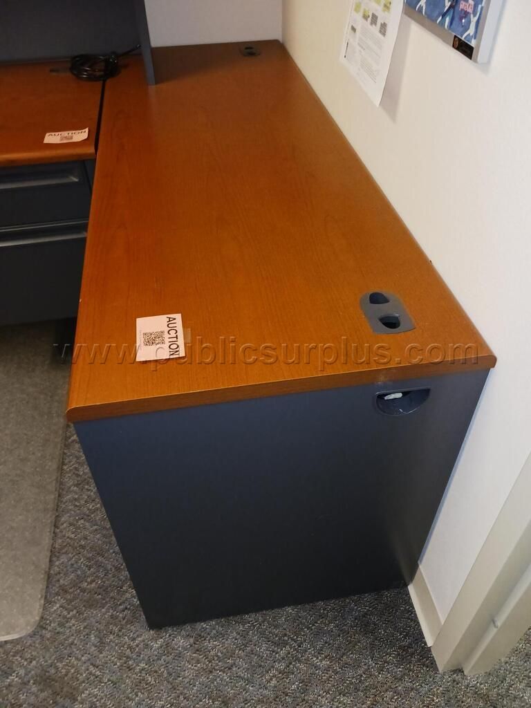 Desk with Double Locking Storage #3 — photo 1