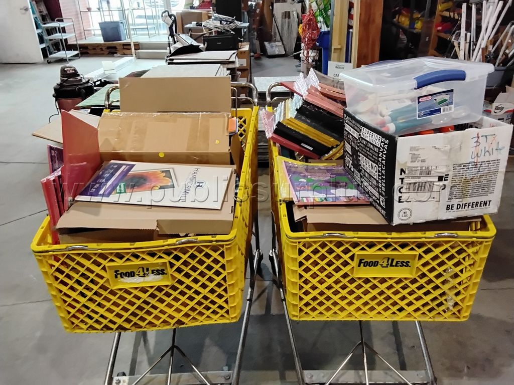 2 Carts of Misc. Paper Products - YARD — photo 1