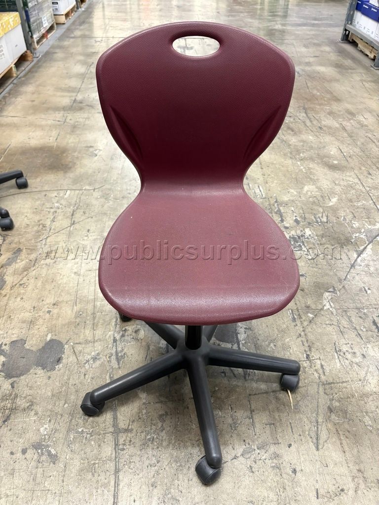 Maroon Rolling Chair — photo 1