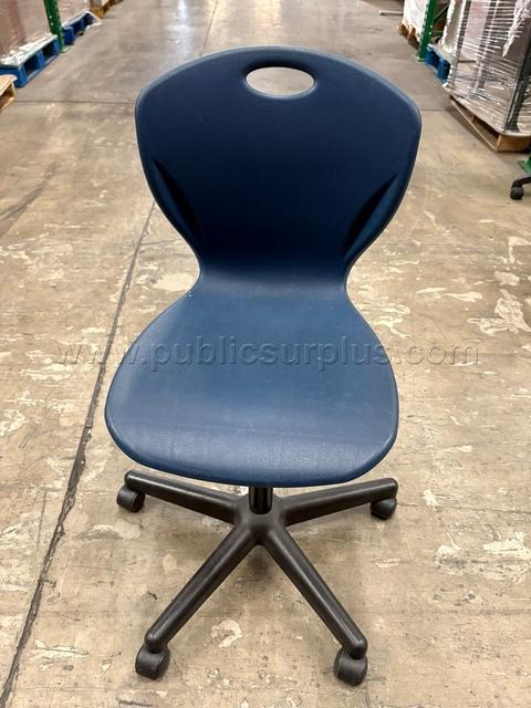 Blue Rolling Chair
