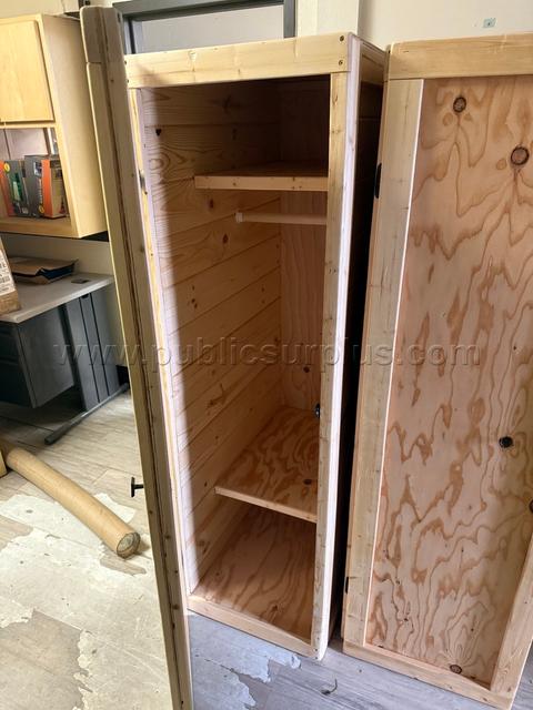 Custom-Built Wooden Locker / Wardrobe