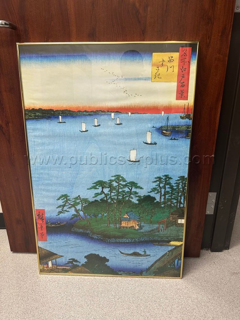 Auction#414- Inlet at Awa province poster — photo 1
