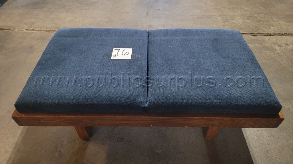 #76 Wooden Lounge Bench 2 Seat (4ftL x 2ftW x 1.3ftH) — photo 1