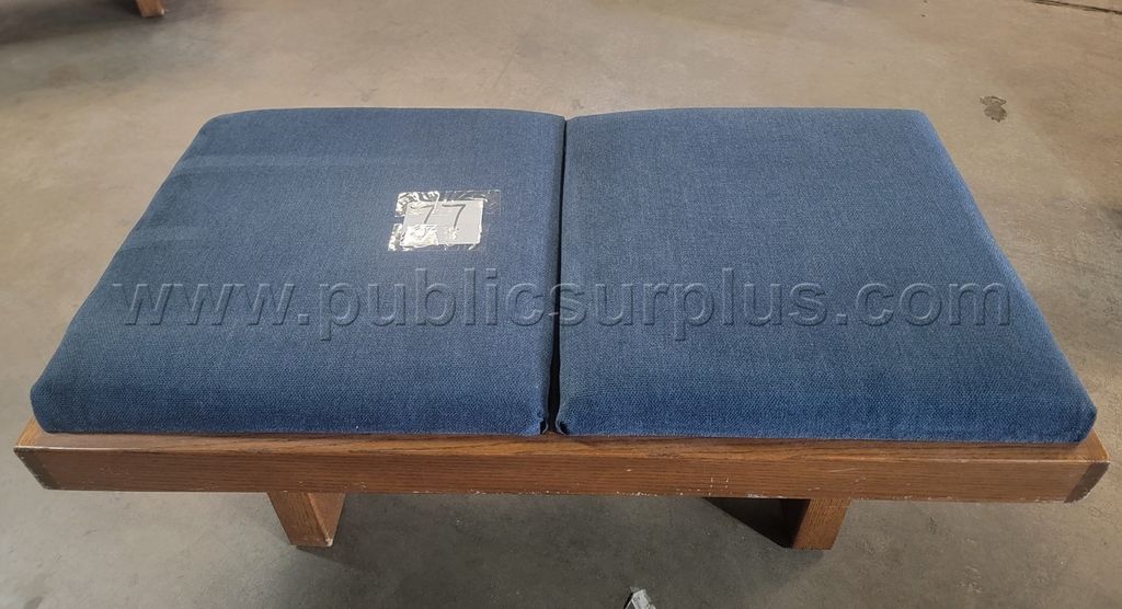 #77 Wooden Lounge Bench 2 seat (4ftL x 2ftW x 1.3ftH) — photo 1