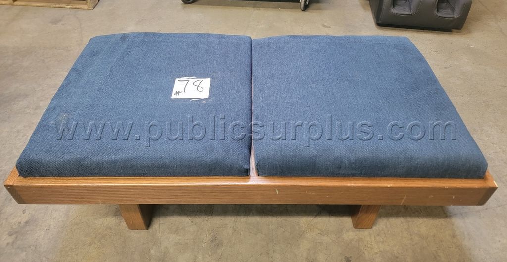 #78 Wooden Lounge Bench 2 Seat (4ftL x 2ftW x 1.3ftH) — photo 1