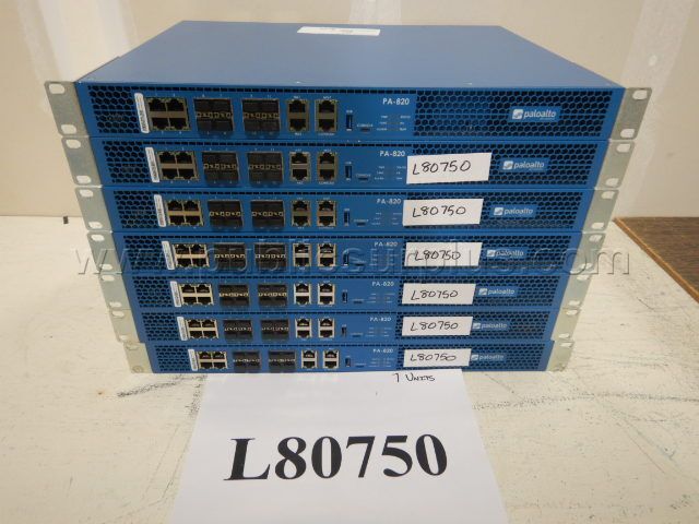 Paloalto PA-820 Network Equipment - Lot of 7 — photo 1