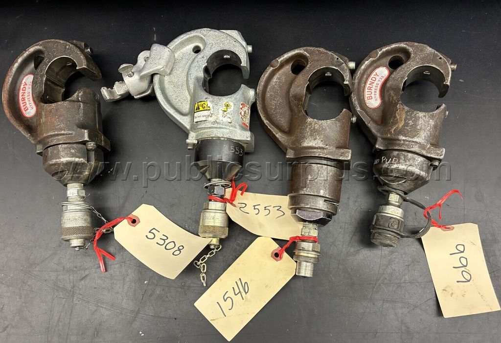 Utility Company Owned Surplus - Used Hydraulic Crimping / Press Heads — photo 1