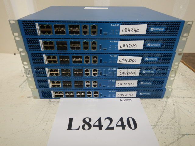 Paloalto PA-850 Network Equipment - Lot of 6 — photo 1