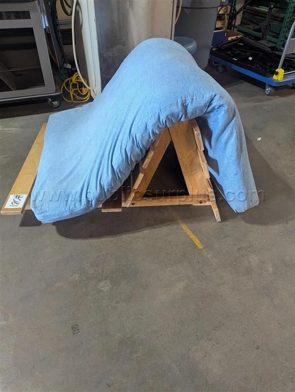 #81 WOODEN FUTON SOFA — photo 1