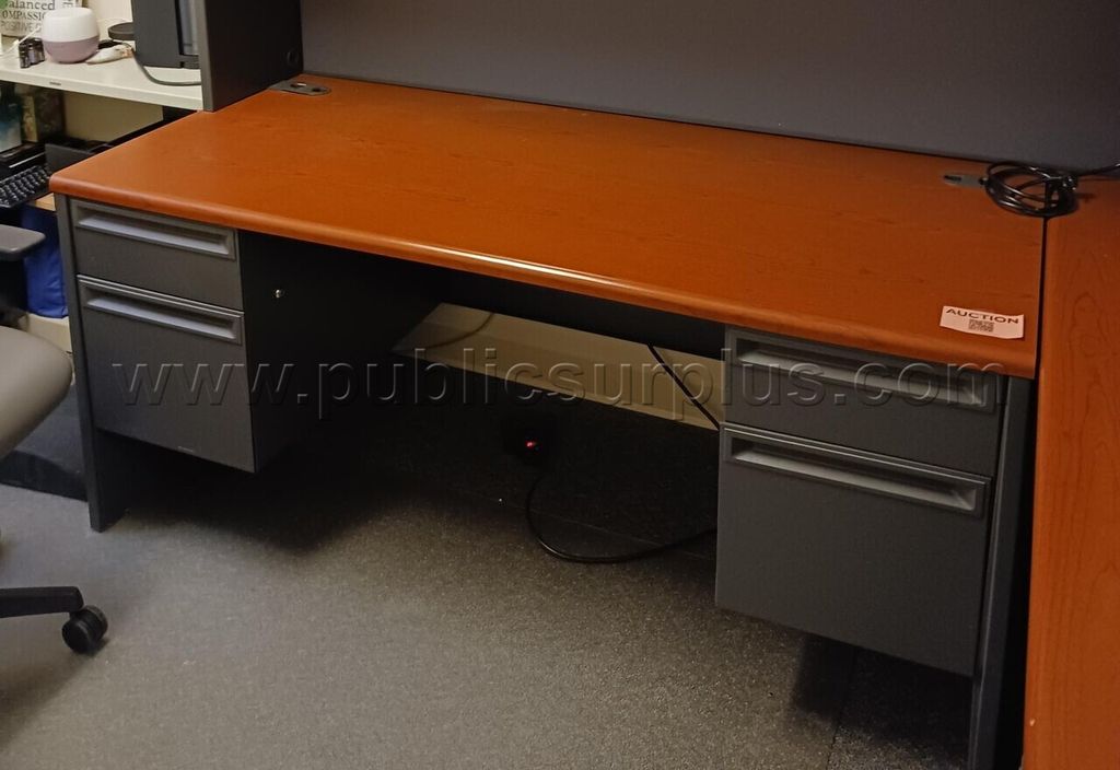 Desk with Double Locking Pedestal Storage RELIST 2 — photo 1