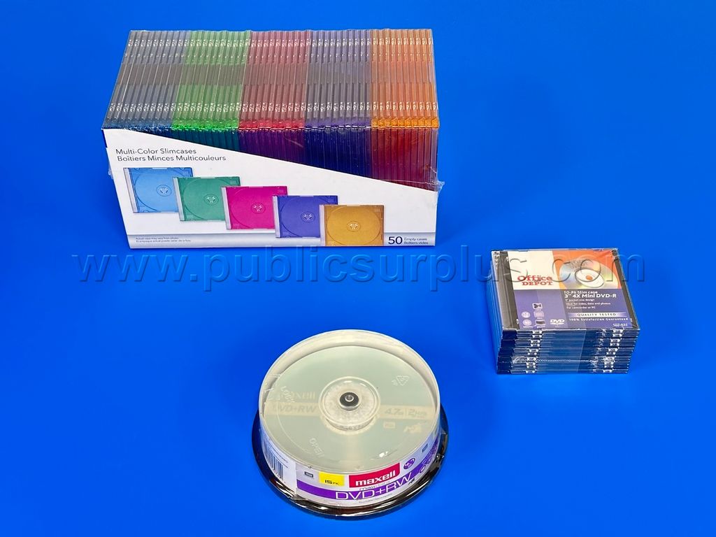 DVD Cases & Blank Disc Bundle- Shipping $14.99 /RA — photo 1