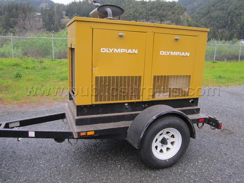 1993 OLYMPIAN 25KW PORTABLE GENERATOR