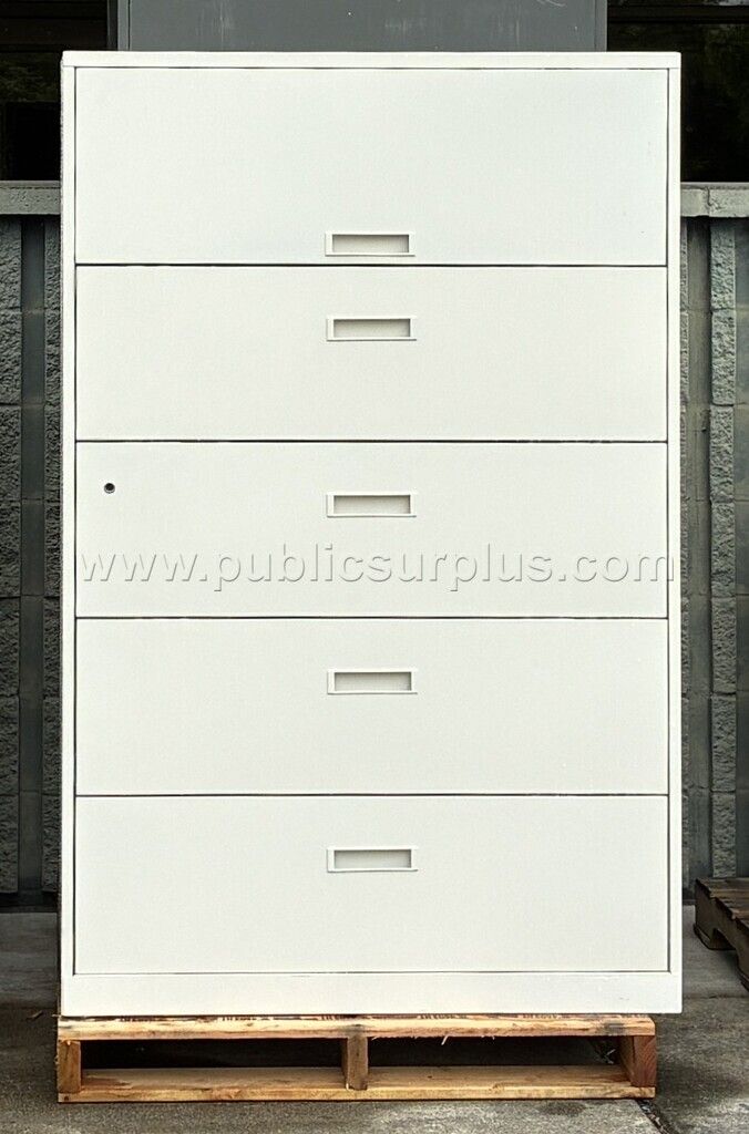 Utility Company Owned Surplus - Used Steelcase 5-Drawer Lateral File Cabinet - photo 1